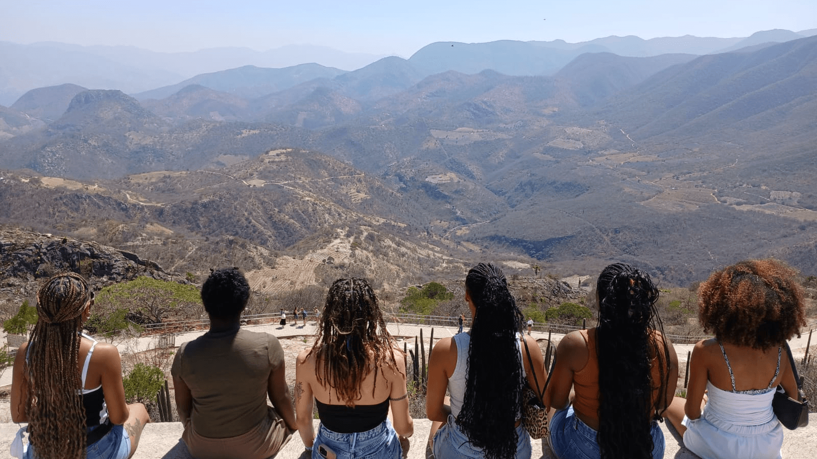 HU Spanish students enjoying the one-of-a-kind views in Oaxaca, Study Abroad at Oaxaca, Mexico, Spring Break 2025