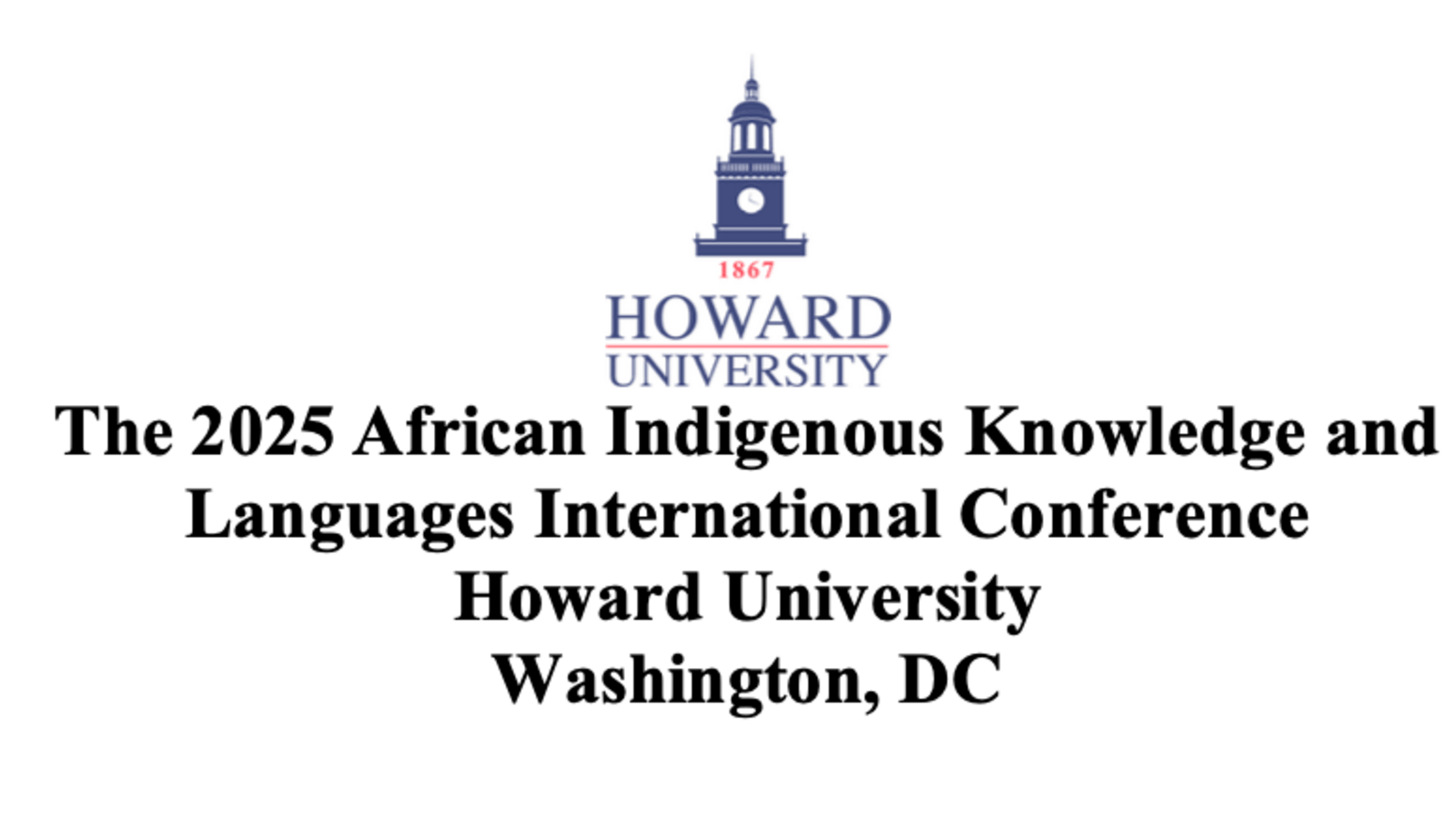Howard University African Studies and Languages International Conference 2025