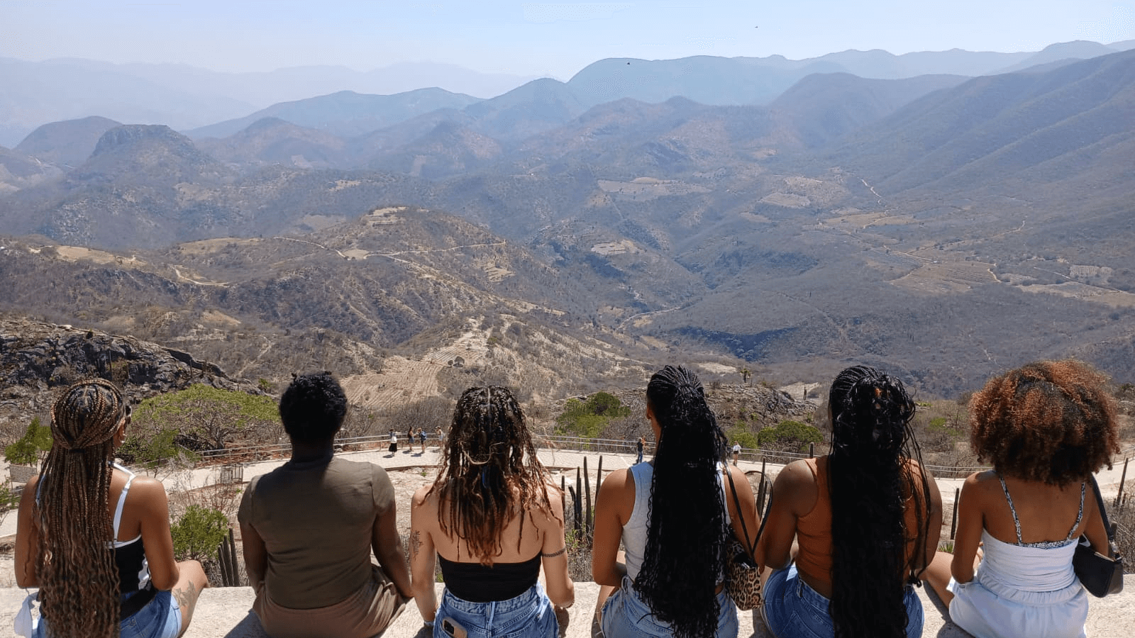 HU Spanish students enjoying the one-of-a-kind views in Oaxaca, Study Abroad at Oaxaca, Mexico, Spring Break 2025
