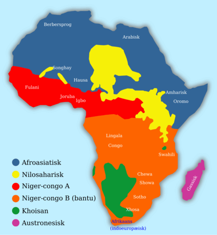 African Languages Map Creative Commons License